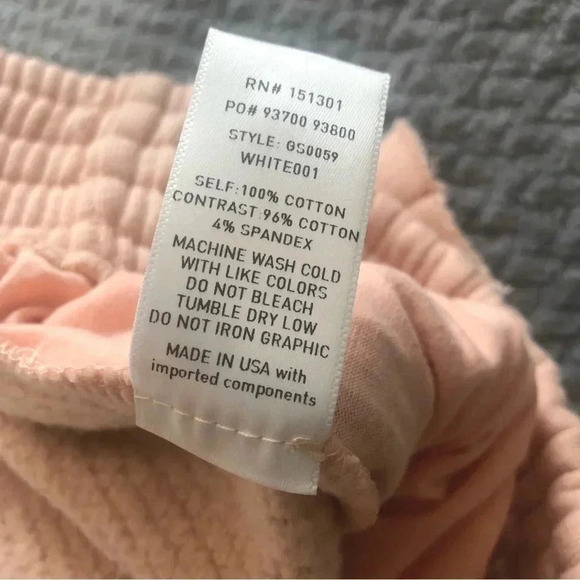 Good American the high waist sweat short blush pink size small - Picture 6 of 12